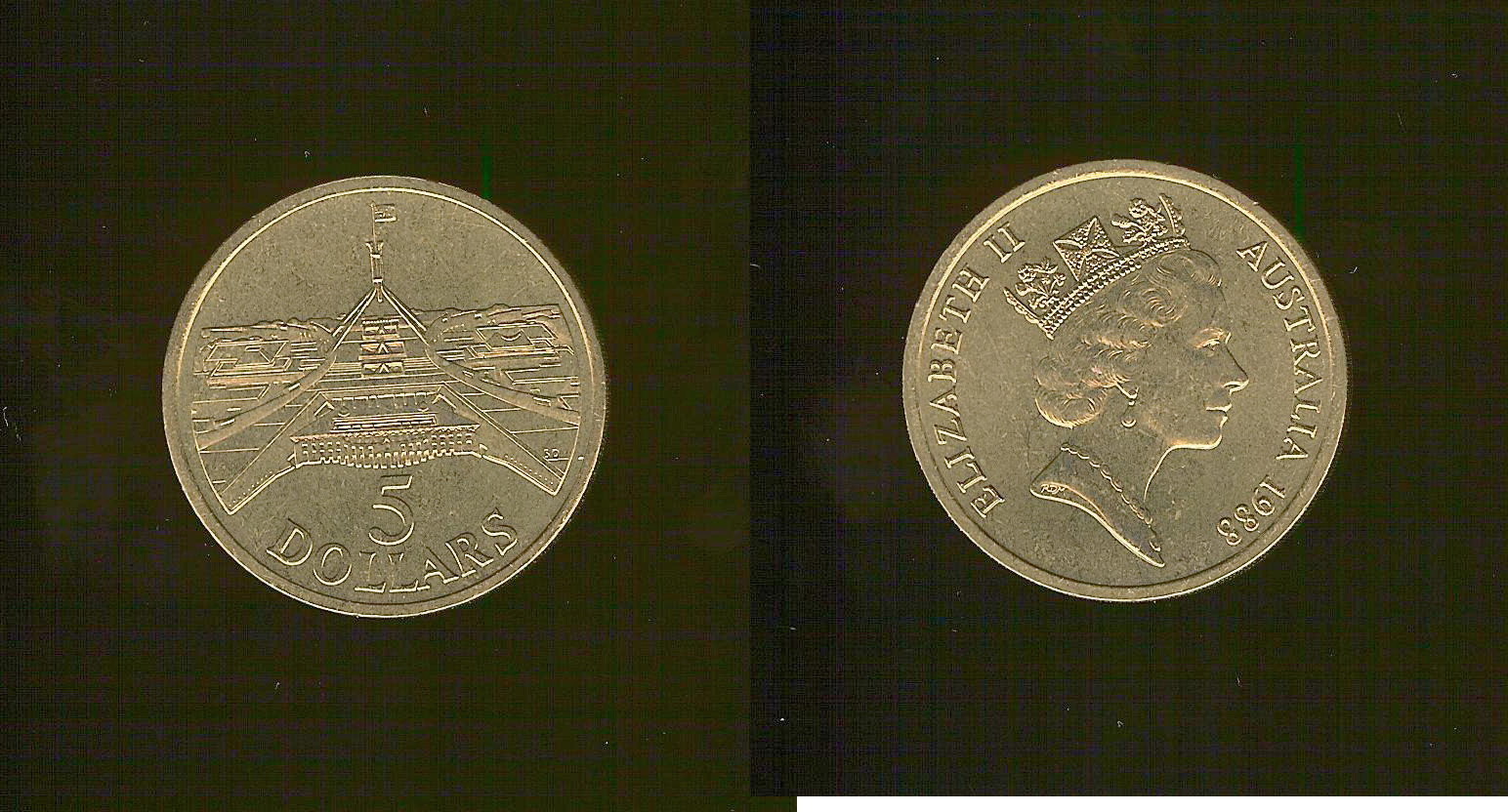 Australian $5 1988 Unc